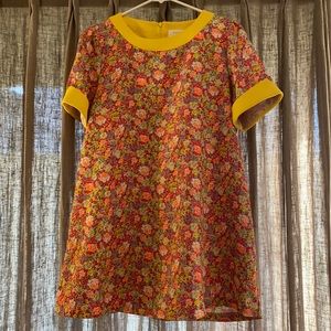 Vintage 60s Style Retro Floral Dress